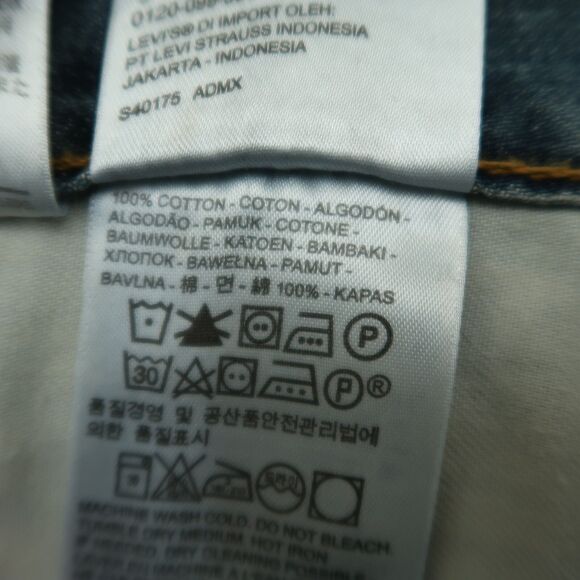 Levi's 559 Jeans Mens Size 34x30 Blue Relaxed Straight 100% Cotton Denim Pants - Picture 9 of 16